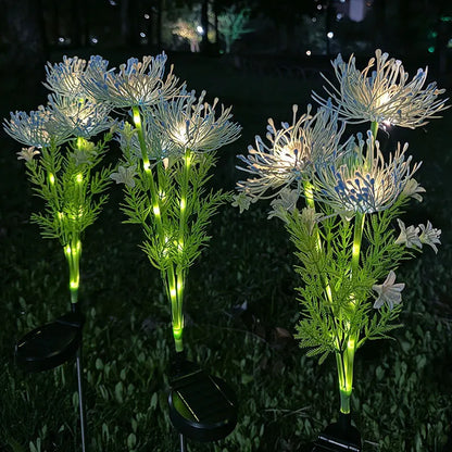Outdoor Solar Garden Lights Flower Yard Lawn Courtyard Decoration Waterproof LED