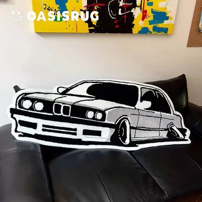 VIKAMA Trendy Car Carpet Comfortable And Soft Home Decoration Personality Creative Footrest Gaming Room Bedside Blanket