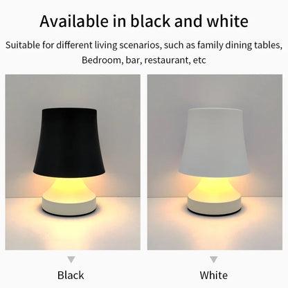 LumiNest | Rechargeable LED Desk Lamp with 3-Color Dimmable Bedside Light Decor