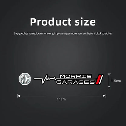 2Pcs Car Wiper Sticker Set | Waterproof PU Decals for MG Models