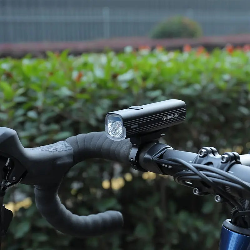 OFFBONDAGE 1000Lumen Bike Headlight USB Rechargeable MTB Road Bicycle Flashlight
