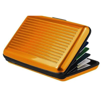 Metal Credit Card Holder Wallet | Slim Waterproof Card Protector