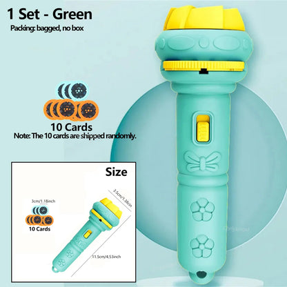 Cartoon Projection Flashlight | 80 Patterns Creative Children Toy Projector