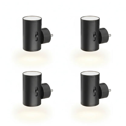 Plug In Dimmable LED Night Light Auto Sensor Bedside Bathroom Hallway Lamp