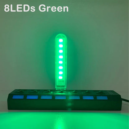 Mini USB LED Desk Lamp | 8 Color Night Light with Eye Protection