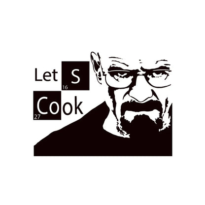 Instant Pot Vinyl Sticker | Kitchen Lets Cook Pressure Cooker Decal, Breaking Bad Heisenberg Waterproof Sticker