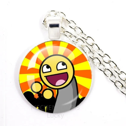 Funny Meme Cartoon Pendant Necklace | Unisex Fashion Jewelry Gift