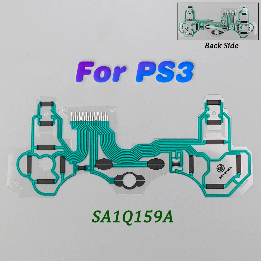 1Pc Button Ribbon Circuit Board for PS3 PS4 Pro PS5 Controller | Conductive Film Keypad Flex Cable Replacement