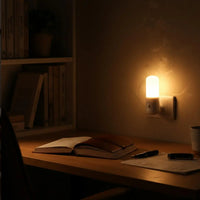 LED Plug In Night Light Warm White Wall Lamp for Kids Bedroom Hallway Stairs