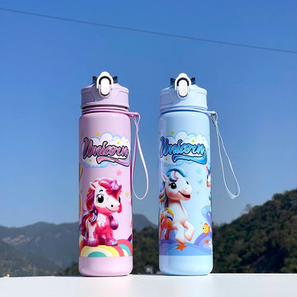 Unicorn Straw Cup | Cute, Portable, and Large Capacity Water Bottle