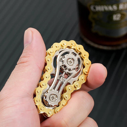 Sprockets Volante Dedo Gyro Fidget Spinner | Cadena de Metal de Bicicleta Juguete EDC Alivio del Estrés