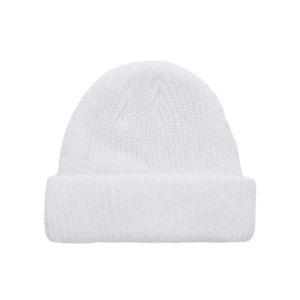 Baby Knitted Turban Hat for Boys Girls | Solid Color Winter Beanie