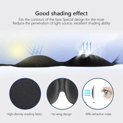3D Contoured Sleep Eye Mask for Deep Sleep | Ergonomic Light Blocking Blindfold