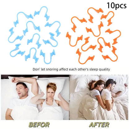 10Pcs Silicone Nose Dilator for Snoring | Anti Snoring Nasal Clip Set