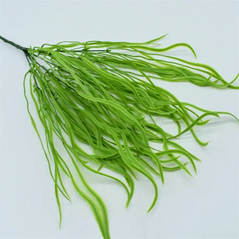 Planta artificial pequeña, helecho de Boston, hierba verde, decoración del hogar, hojas falsas, follaje, decoración de jardín, fiesta, bodas