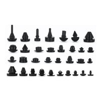 Bouchons en caoutchouc de silicone solide de 2 mm à 16 mm, couvercle de type T, joint à enclenchement, capuchons d'obturation, bouchon d'étanchéité