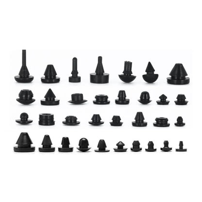 Bouchons en caoutchouc de silicone solide de 2 mm à 16 mm, couvercle de type T, joint à enclenchement, capuchons d'obturation, bouchon d'étanchéité