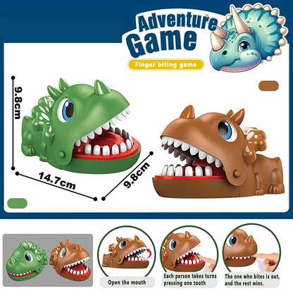 Triceratops Dinosaur Biting Hand Toy | Funny Parent-Child Prank Game