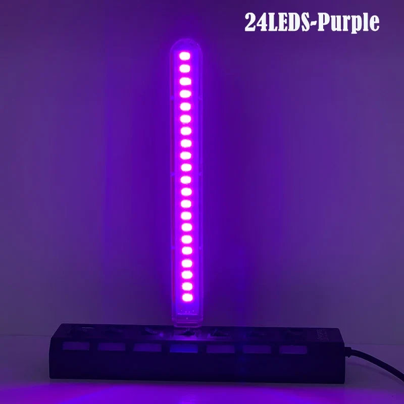 DC5V 24LED USB Night Light | 7 Color Atmosphere Lamp for Live Streaming