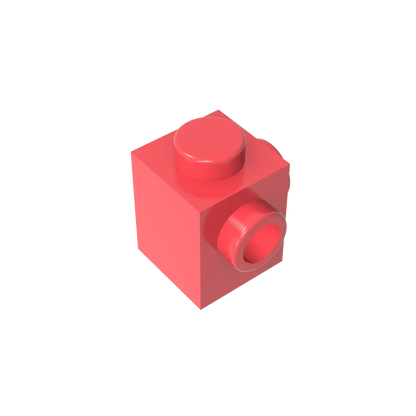 Gobricks GDS-1046 Modified Brick 1 x 1 with Studs on 2 Sides | Building Block for DIY