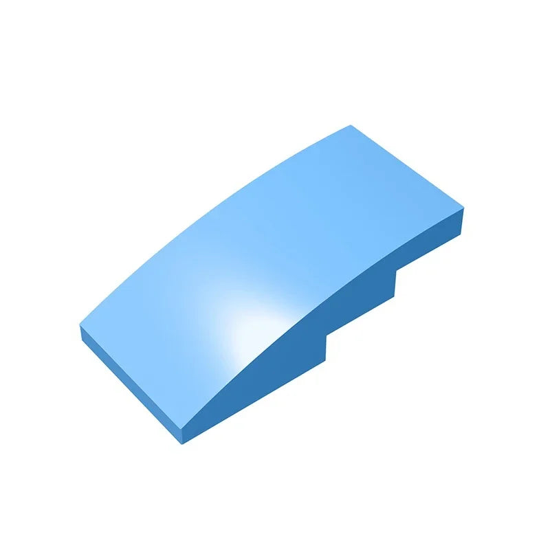 Slope, Curved 4 x 2 Building Block (Gobricks GDS-660) | Compatible with Lego 93606 Parts for DIY