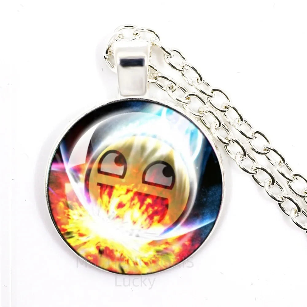 Funny Meme Cartoon Pendant Necklace | Unisex Fashion Jewelry Gift