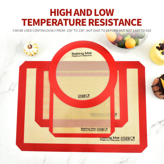 Silicone Baking Mat | Non Stick Heat Resistant Board for Kneading and Rolling