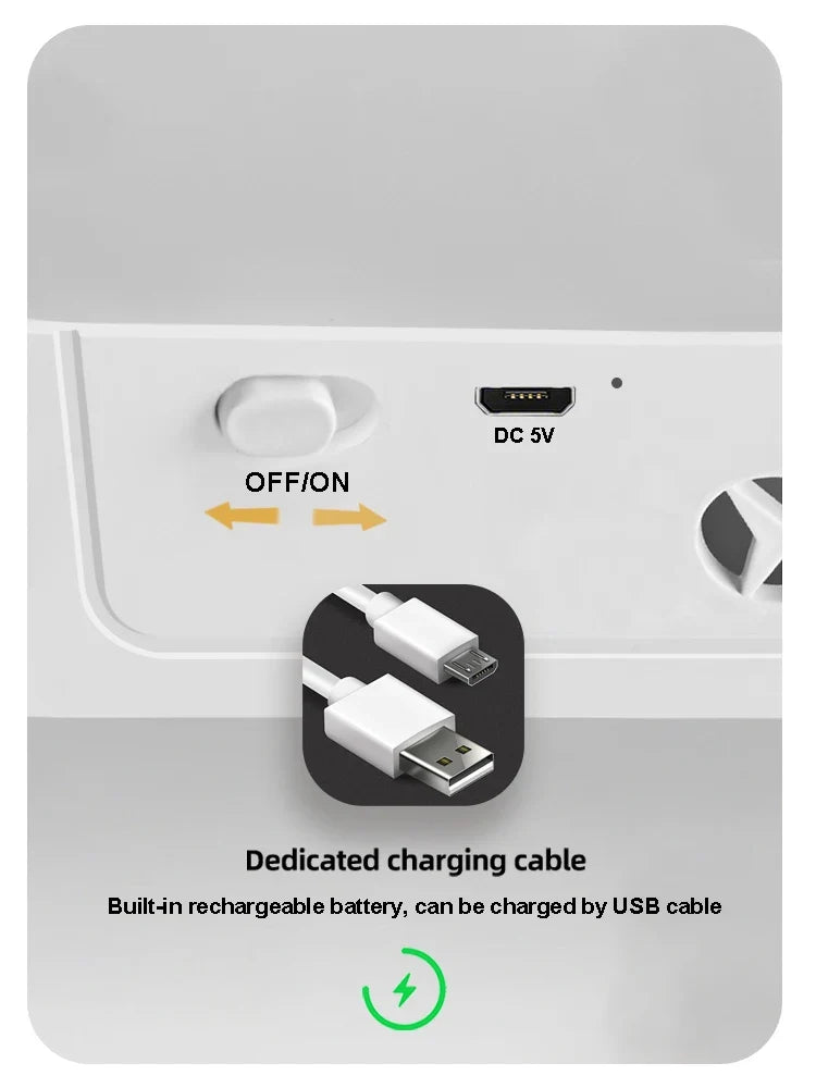 USB Rechargeable LED Night Light 3 Color Dimmable Magnetic Cabinet Lamp