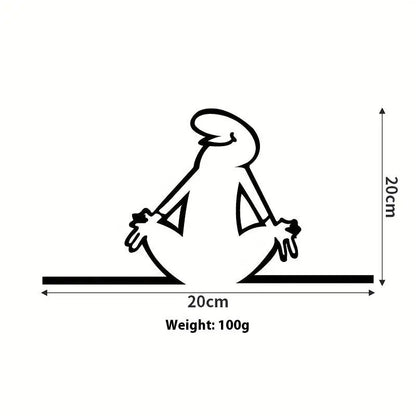 Line Figure Metal Poster for Living Room | Modern Switch Sticker Wall Art