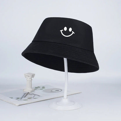 Smiley Face Fisherman Hat for Kids | Cute UV Protective Foldable Sun Hat