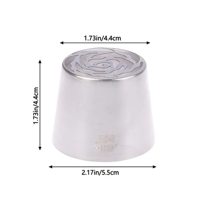 1Pc Stainless Steel Russian Piping Tip | Christmas Cake Icing Nozzle for Cupcake Decorating