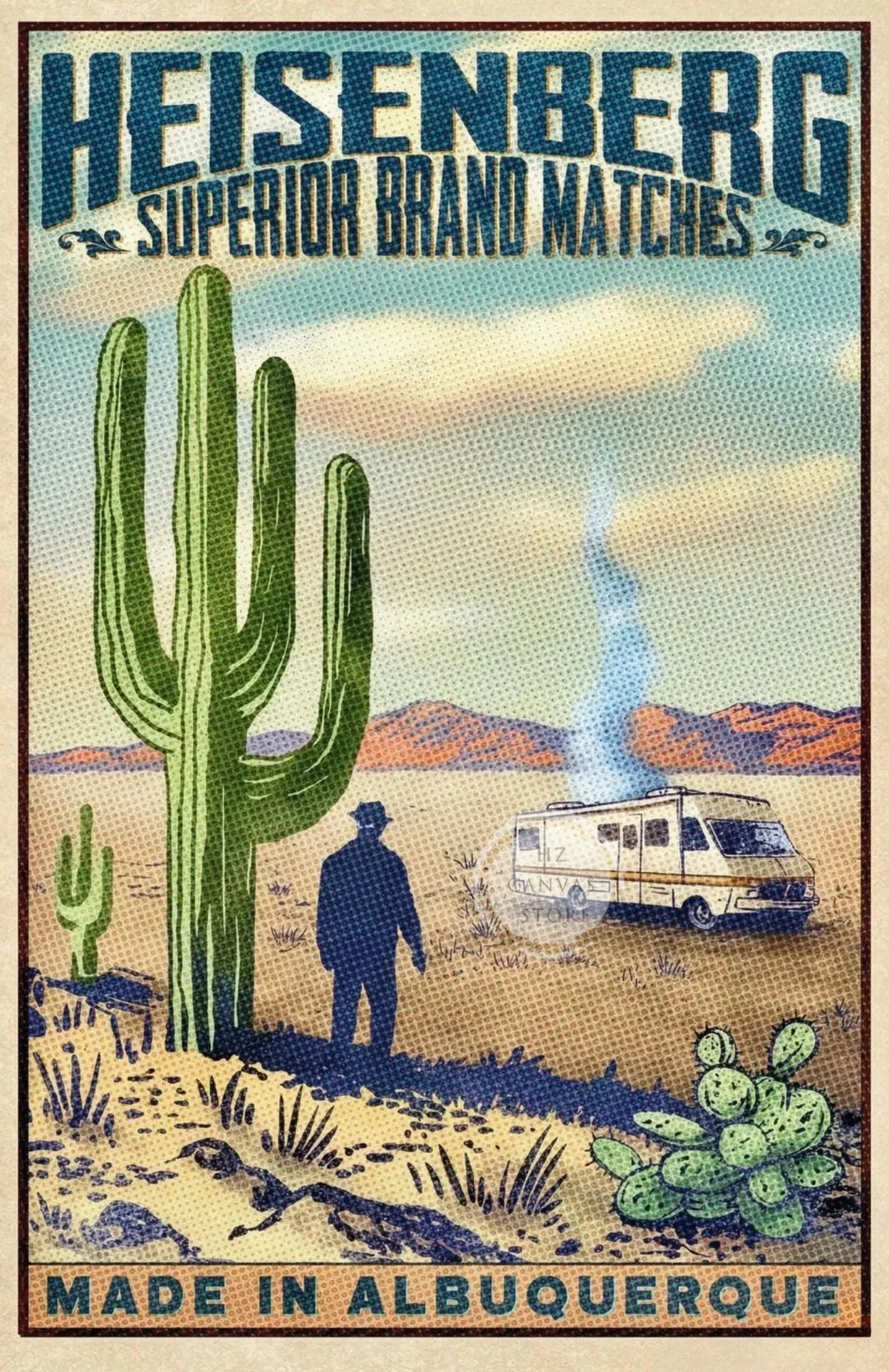 Breaking Bad/300 Spartans/Léon le professionnel Film Série TV Affiche Murale Décor Salon Chambre Bar Bureau
