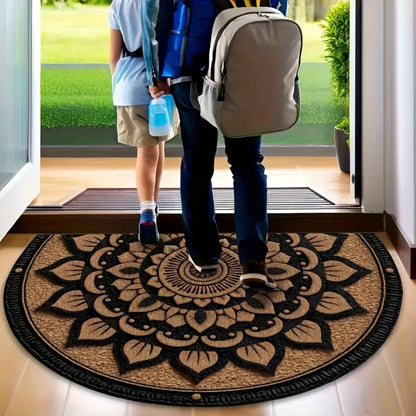 Tapis de sol VIKAMA de style américain à motif floral, antidérapant et anti-salissure, tapis de décoration intérieure pour l'entrée, la salle de bain et la cuisine