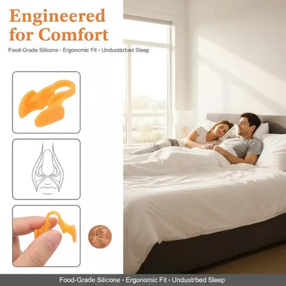 2Pcs Silicone Anti-Snoring Nasal Dilators | Comfortable Sleep Aid Nose Clips
