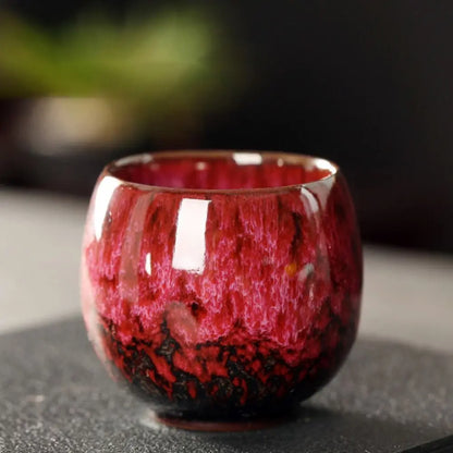 Tasse à Thé en Céramique Style Japonais, Tasse à Expresso Transformée au Four, Tasse à Thé Kung Fu en Porcelaine, Tasse à Café en Poterie, Boisson