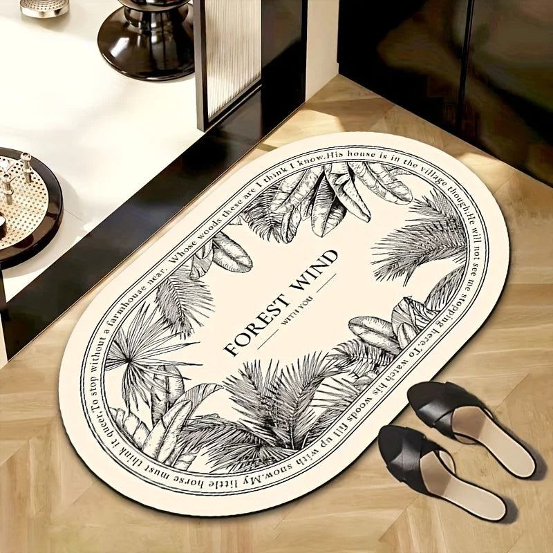 VIKAMA Tapis de bain de luxe haut de gamme absorbant antidérapant résistant à l'usure pour chambre à coucher, salon, maison
