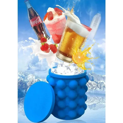 1 cubo de silicona para hielo, máquina para hacer hielo, cubo para hacer hielo que ahorra espacio, mediano