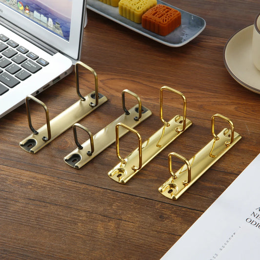 Anneaux de reliure A4/A7, agrafes de reliure métallique pour feuilles mobiles, classeurs à spirale à 2 trous, clips de classeur de bricolage, papeterie pour carnet à anneaux
