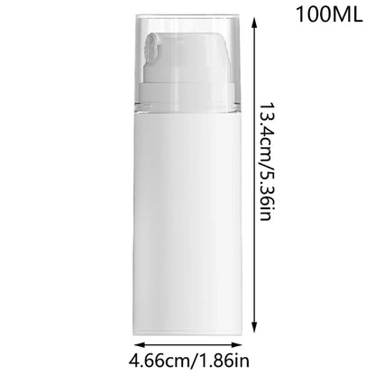 Portable Travel Airless Pump Jar | Leak Proof Refillable Cosmetic Bottle