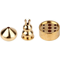 Porte-encens 3 en 1 en laiton, 3 styles, cônes d'encens, bâtonnets d'encens, brûleur d'encens en spirale pour le yoga et la décoration intérieure