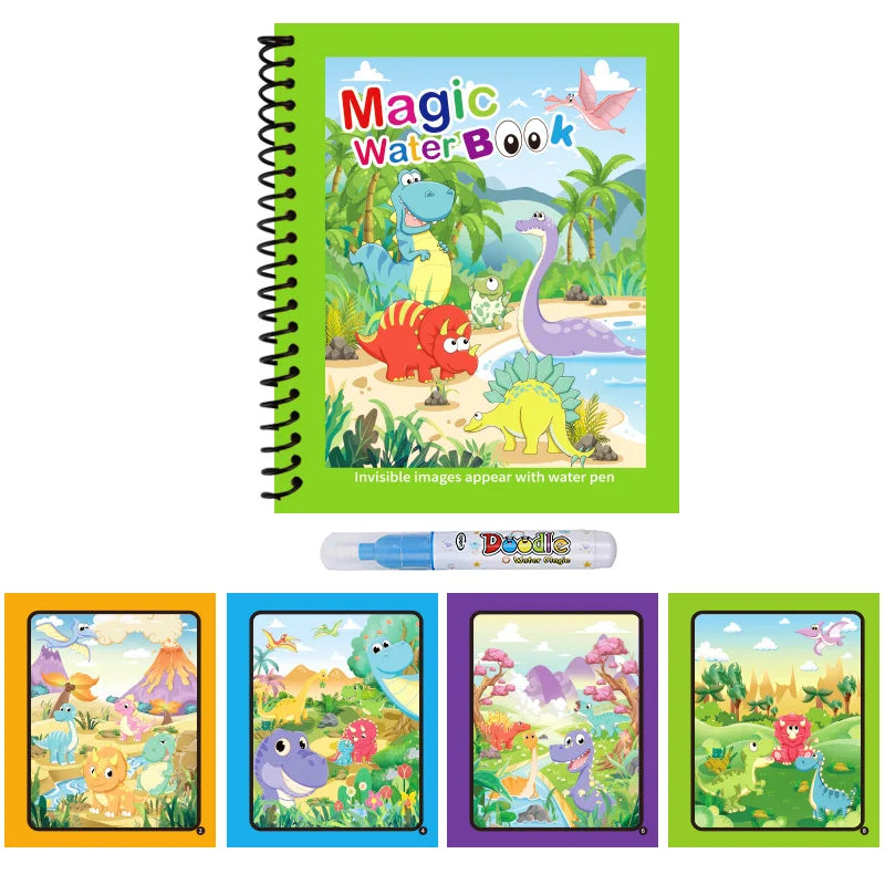 1pc Children's Reusable Water Drawing Book | Mess-Free Magic Coloring Pad
