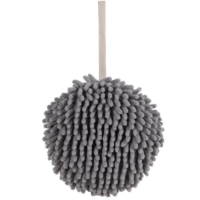Kitchen and Bathroom Towel Balls with Hanging Rings | Quick-Dry Soft Microfiber Wipes