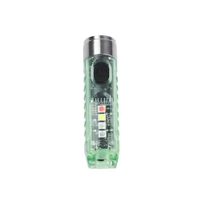 Mini EDC LED Flashlight | Portable Keychain Light with Magnetic Base and USB Rechargeable UV Lamp