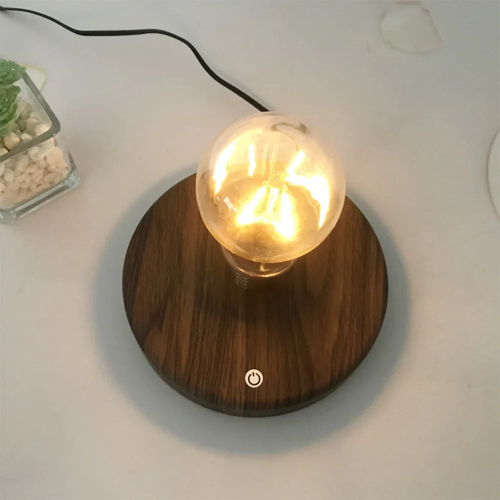 Magnetic Levitation Floating LED Bulb Lamp Desk Night Light Home Decor Gift