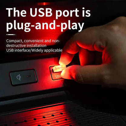 Car USB Atmosphere Light | LED Touch Control Interior Decoration Lamp