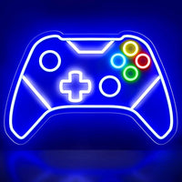Enseigne lumineuse LED néon en forme de manette de jeu pour la décoration de la chambre du joueur, alimentée par USB, le meilleur cadeau pour les adolescents, les garçons et les enfants.