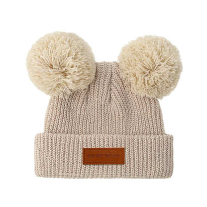 Solid Knit Baby Beanie | Unisex Infant Hat for Fall and Winter