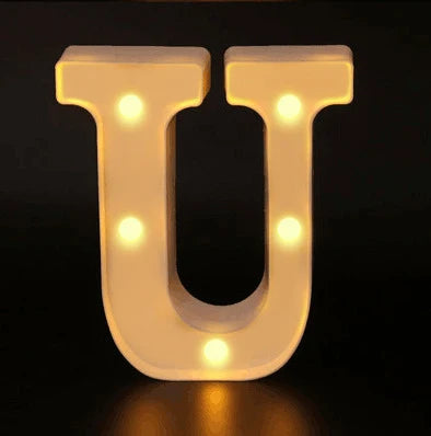 16cm Letter LED Night Light | Alphabet Luminous Decorative Lamp for Party