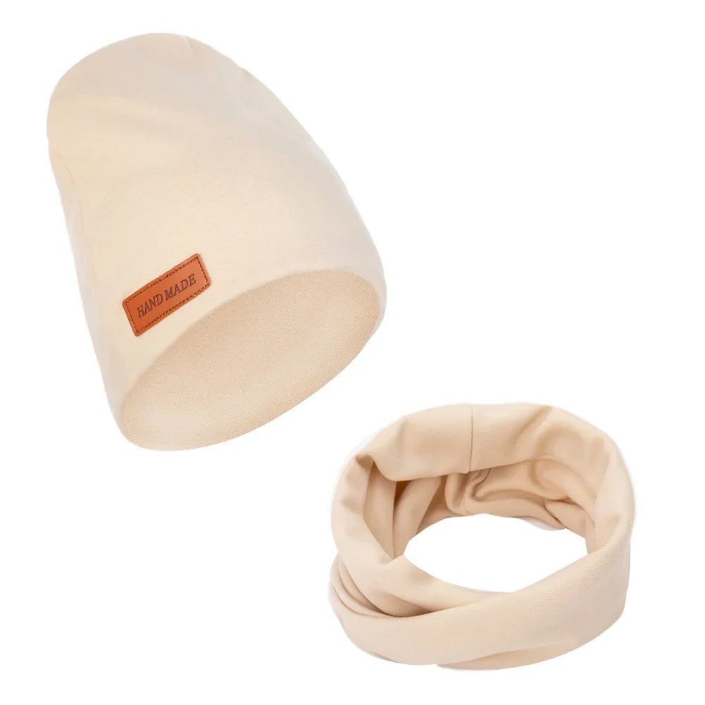 Soft Baby Turban Hat and Scarf Set | Faux Cashmere Winter Headwear for Newborns and Kids