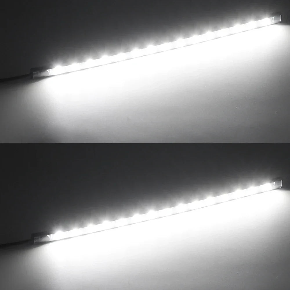 2pcs Car Ambient Lighting Strip | Waterproof 12V LED Decorative Neon Lamp for Auto Interior